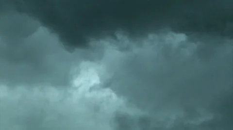 Clouds, Time-lapse, Chaotic, dark roiling Thunderstorm from directly below Stock Footage 39413539