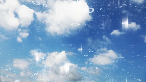 Clouds time lapse with computer data Stock Footage 103634433