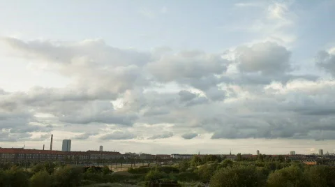 Clouds in time lapse Stockbeeldmateriaal 620702