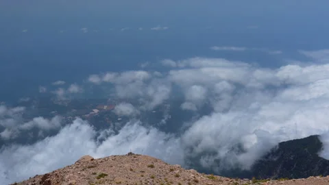 Clouds time lapse from mountain. Stock Footage 278731988