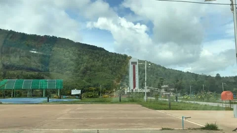 Clouds time lapse. Mountain valley landscape Stock Footage 157551521