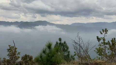 Clouds Time Lapse from a Mountain Village in India Stock Footage 126366730