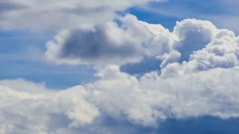 Clouds time lapse moved by energy of wind in sunny day outdoor Stock Footage 83264021