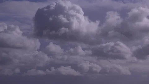Clouds time lapse moving in blue sky 4K Stock Footage 150721158