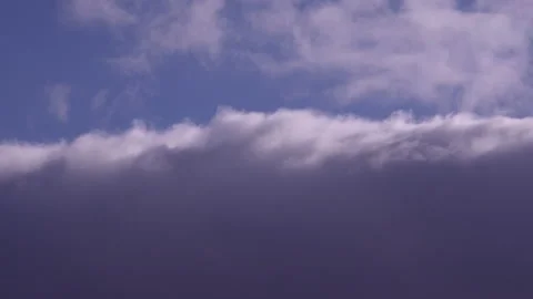 Clouds time lapse moving in blue sky 4K Video stock 150721412