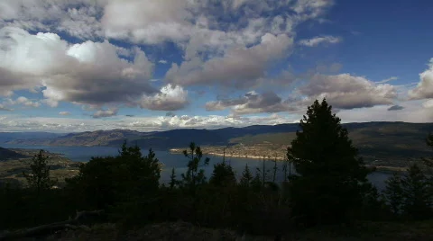 Clouds Time Lapse in Okanagan Valley. Stock Footage 704182
