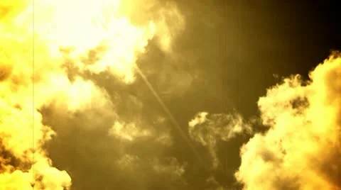 Clouds Time Lapse like an Old Movie Stock Footage 10561767