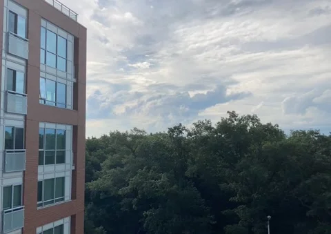 Clouds Time Lapse Over High Park Condo Toronto Stock Footage 211721995