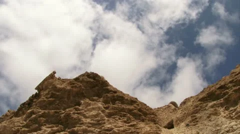 Clouds Time-Lapse over a mountain Stock Footage 20508726