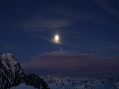 Clouds Time-Lapse Over Mountain 02 Stock Footage 84088094