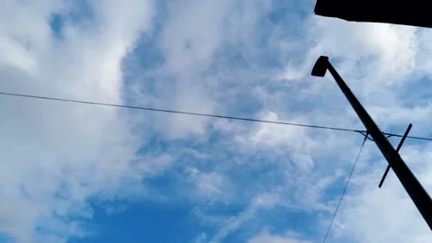 Clouds time-lapse in Prague Stock Footage 155166313