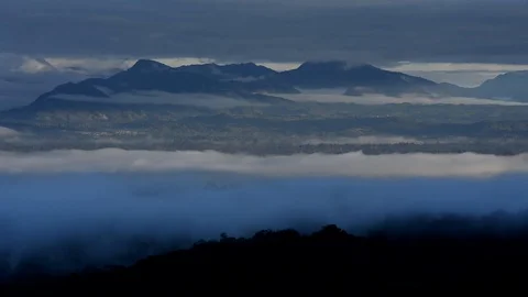 Clouds Time lapse on Rainforest in Papua New Guinea 스톡 동영상 100421956