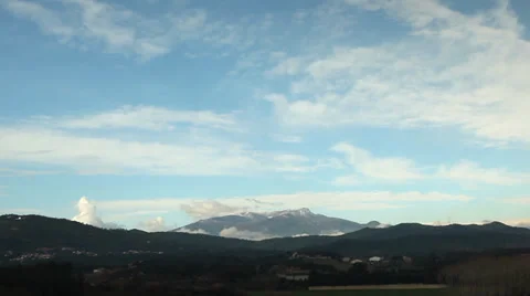 Clouds Time-Lapse - Snow Mountains 스톡 동영상 37791022