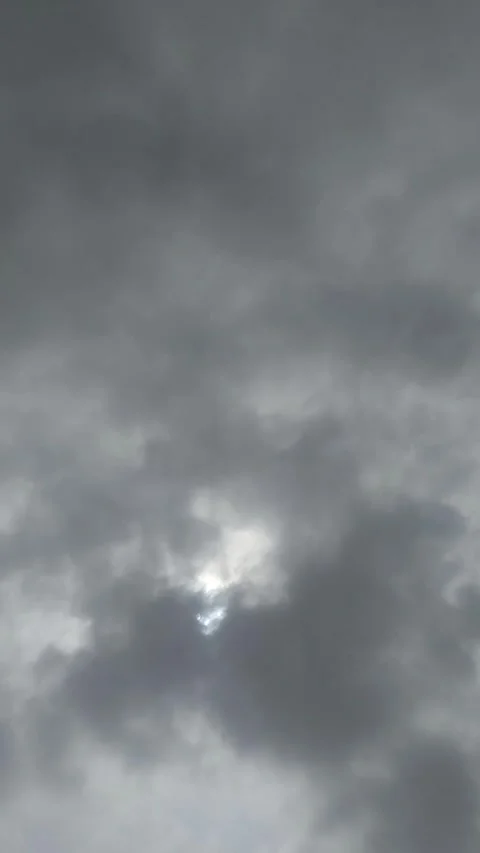 Clouds Time-Lapse. Sun behind clouds. Stock Footage 282959545