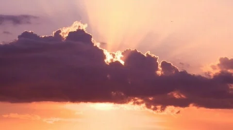 Clouds Time lapse sunset  Stock Footage 521923