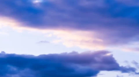 Clouds Time Lapse at sunset Video stock 24916772