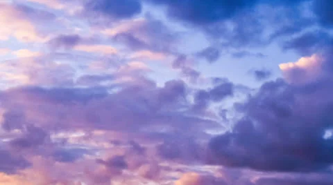 Clouds Time Lapse at sunset Stock Footage 24916801