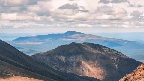 Clouds Time lapse in Tongariro park in wild volcanic nature of New Zealand Stock-Footage 146262753