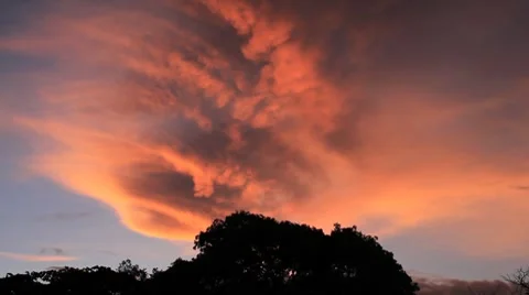 Clouds time lapse tornado clouds Stock Footage 8751754