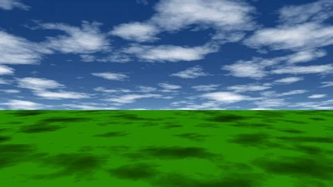 Clouds timelapse and clouds shadow with green background Video stock 128650198