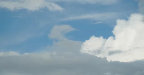 Clouds Timelapse Blue Sky And Some Dark Clouds As Well 4K Stockbeeldmateriaal 154870514