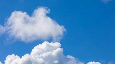 Clouds timelapse in a blue sky Stock Footage 116246818
