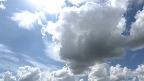 Clouds Timelapse on a Bright Day Stock Footage 140482421