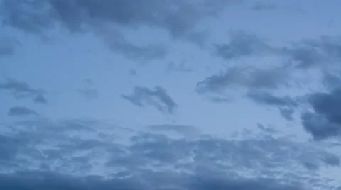 Clouds timelapse from day to night (4K) Stock Footage 41684644
