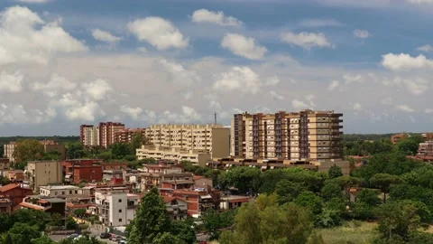 Clouds timelapse of district of Rome Vidéo 131919135