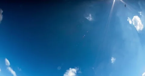 Clouds timelapse with fisheye lenses Stock Footage 73475284