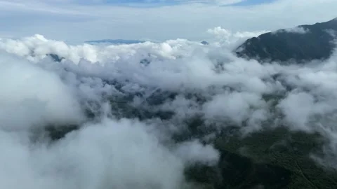 Clouds Timelapse Flying Above Mountains In South America (Aerial Hyperlapse) 스톡 동영상 237795260
