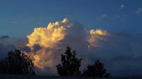 Clouds TimeLapse From Light to Darkness Video stock 66328846