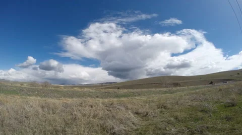 Clouds Timelapse Montana Video stock 45898307