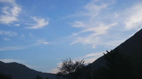 Clouds Timelapse in mountains, 4K (Chamonix, France) Stock Footage 235326815