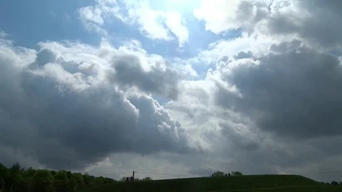 Clouds timelapse at Munich Air Port Stock Footage 71640740