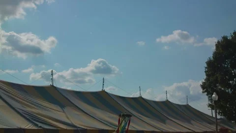 Clouds Timelapse over Tent 스톡 동영상 132459975