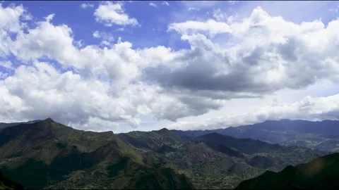 Clouds timelapse Pacho, Cundinarmaca 4k 24fps Stock Footage