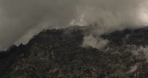 Clouds timelapse on Pizzo Reit in Bormio - Italian Alps Peak Видео 267556323