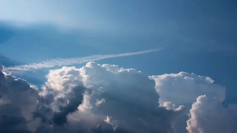 Clouds timelapse rising bad weather is coming Stock Footage 84251929