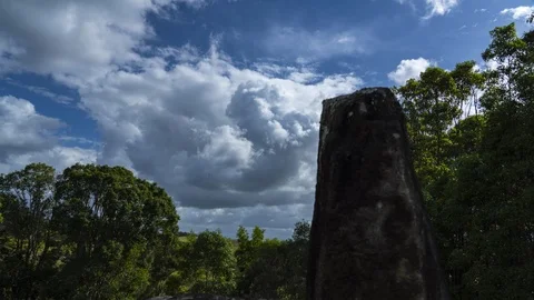 Clouds timelapse with rocks in foreground in 8K 01 스톡 동영상 100553570