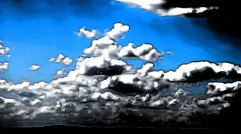 Clouds Timelapse Seamless Loop Abstract Art Animation Stock Footage 66920083