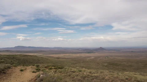 Clouds Timelapse With Shadows Rolling Over African Landscape Video stock 153408424