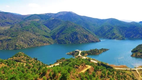 Clouds timelapse. snowy mountains. small lake 4K Stock Footage 237840285