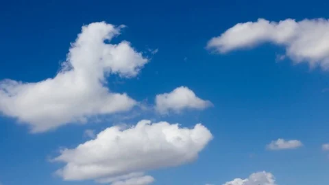 Clouds timelapse in a sunny summer day Stock Footage 78010598