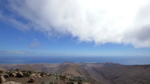 Clouds from top of the mountain time lapse 11125 Stock Footage 32129585