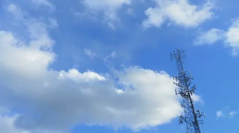 Clouds tower tl 1 Video stock 21425719
