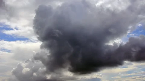 Clouds transforming in the sky Stock Footage 45633959