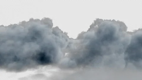 Clouds Transition on Alpha Channel Stock Footage 279211561