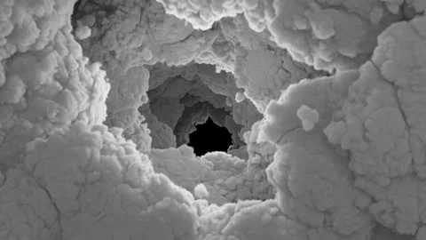 Clouds tunnel4 loop Stock Footage 343869483