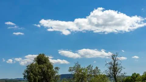 Clouds in Tuscany Stock Photos